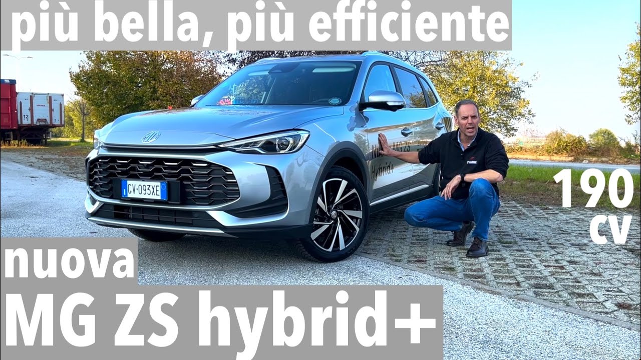 Nuova MG ZS HYBRID+ - Più bella, più efficiente, più potente con 190 cv. Da 23.490 euro