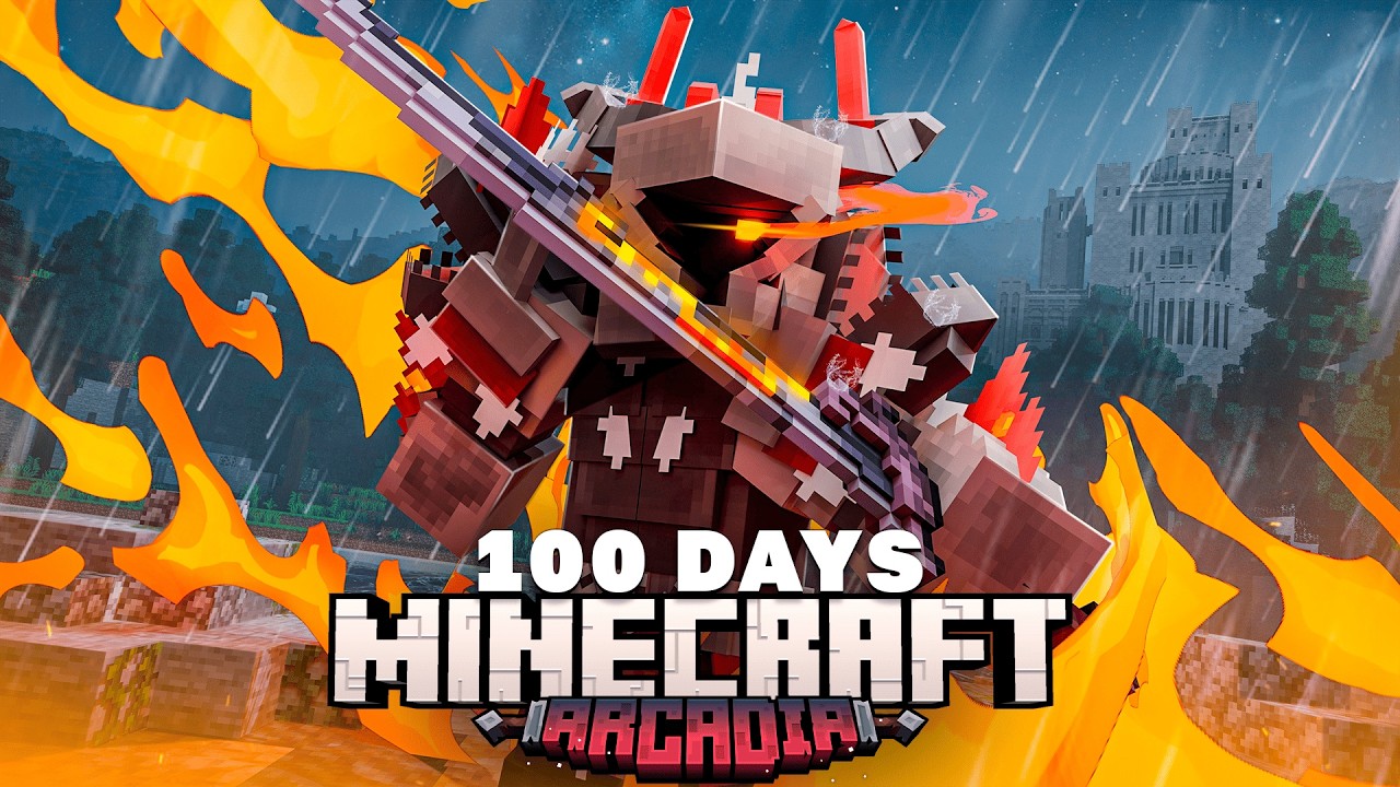 I Survived 100 Days as a Paladin in Fantasy Minecraft...