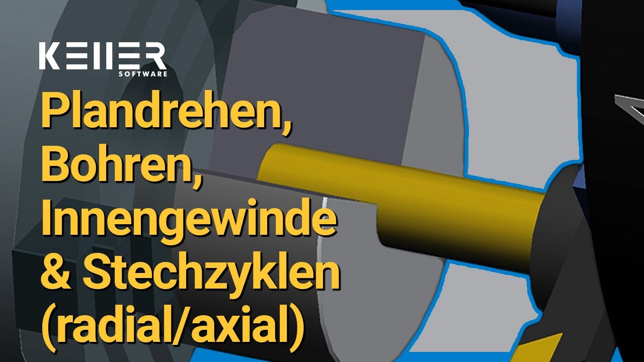 Plandrehen, Bohren, Innengewinde & Stechzyklen (radial/axial) erklärt | Instant CNC