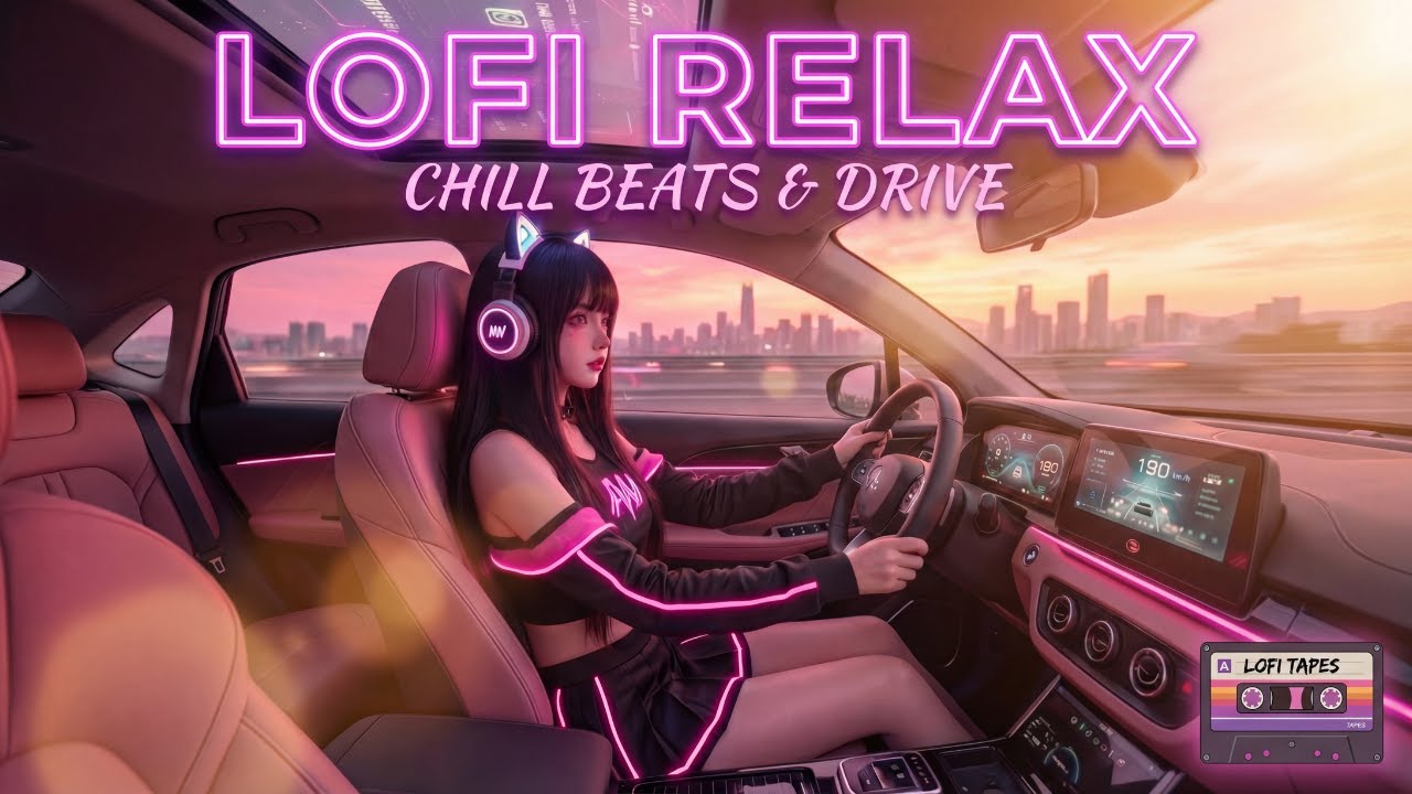 Lofi Relax Drive 🌆 | Chill Beats for Night Driving & City Vibes (Live)