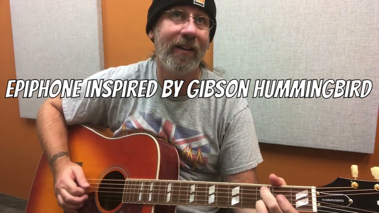 Epiphone Inspired By Gibson Hummingbird Demo