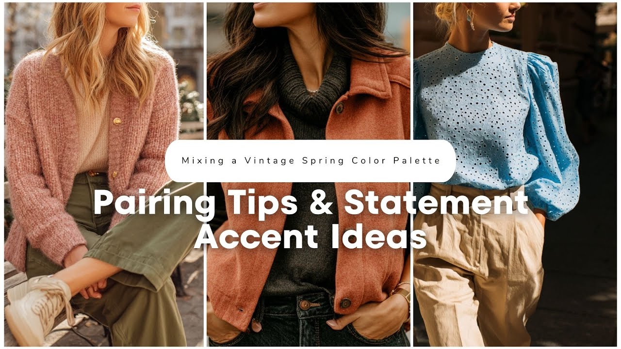🌿 Mixing a Vintage Spring Color Palette: Pairing Tips & Statement Accent Ideas! 🎀