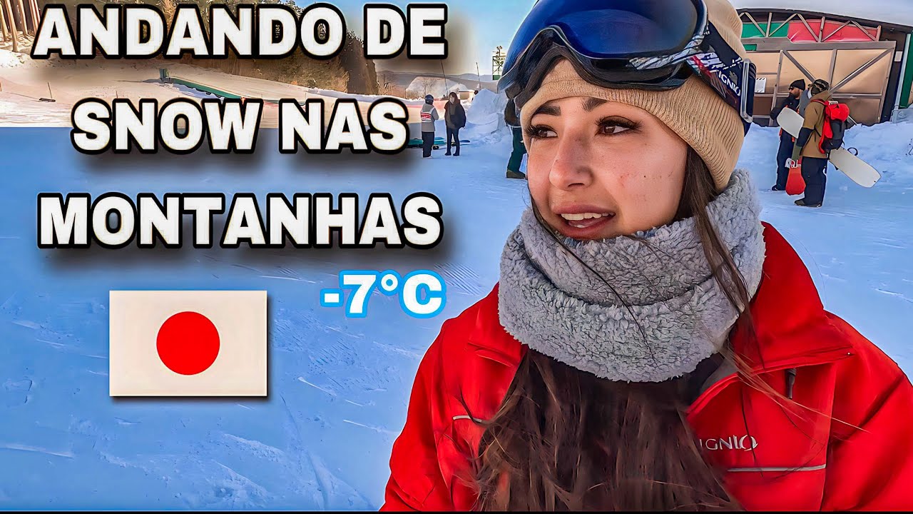 ANDANDO DE SNOW NAS MONTANHAS DO JAPÃO