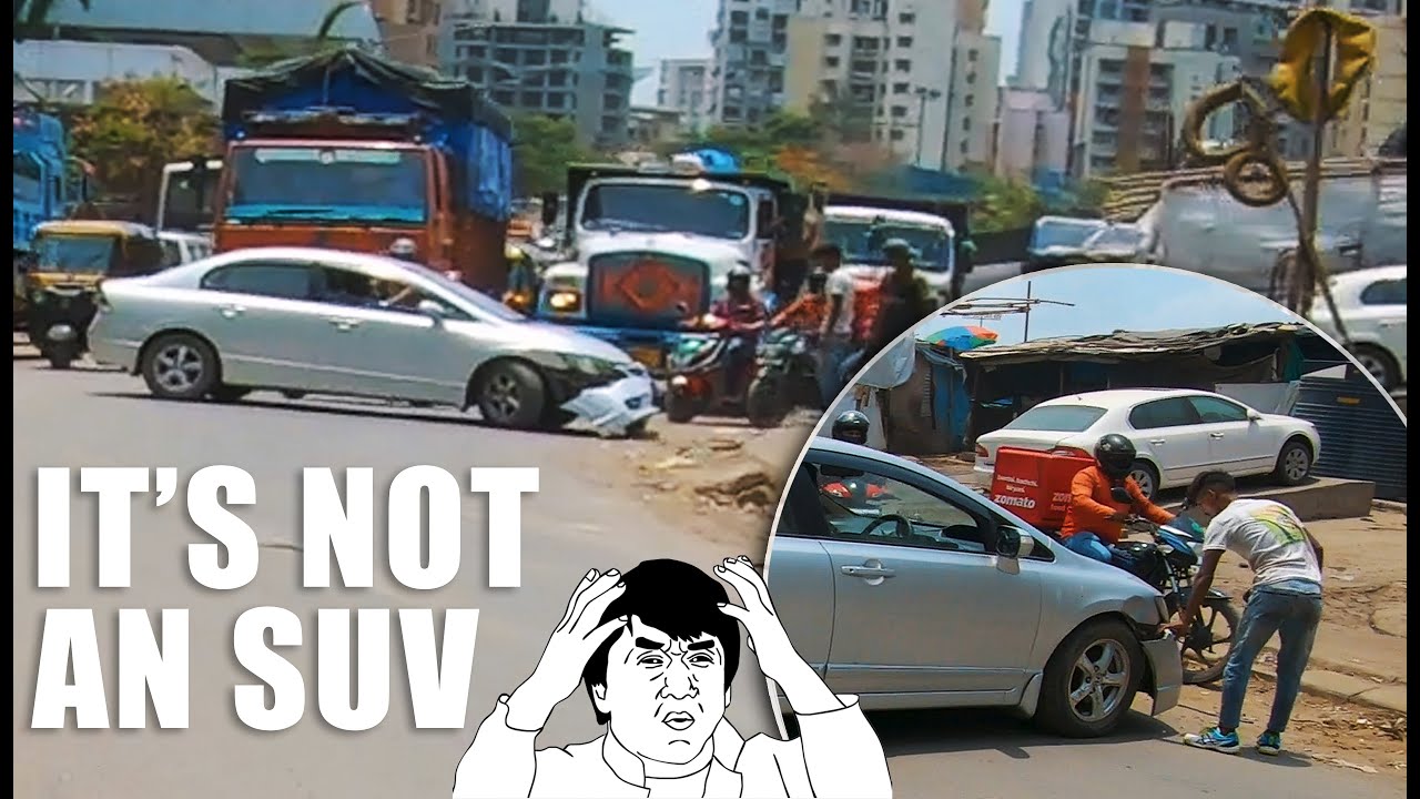 Crashed into a Footpath | Vaccination Vlog | Indian Daily Observations #45 2021 | Bad Mumbai Drivers