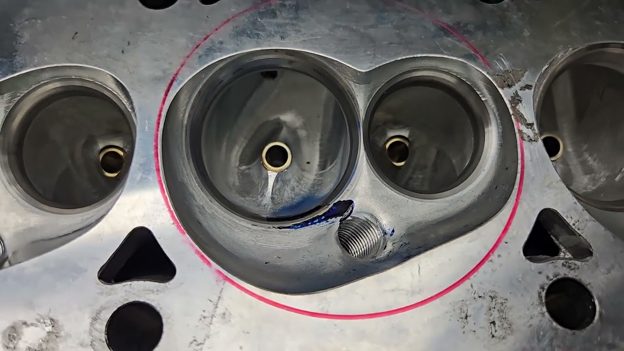 Trickflow TFS High port 240cc cnc stock flows and air speeds, with modified valves.