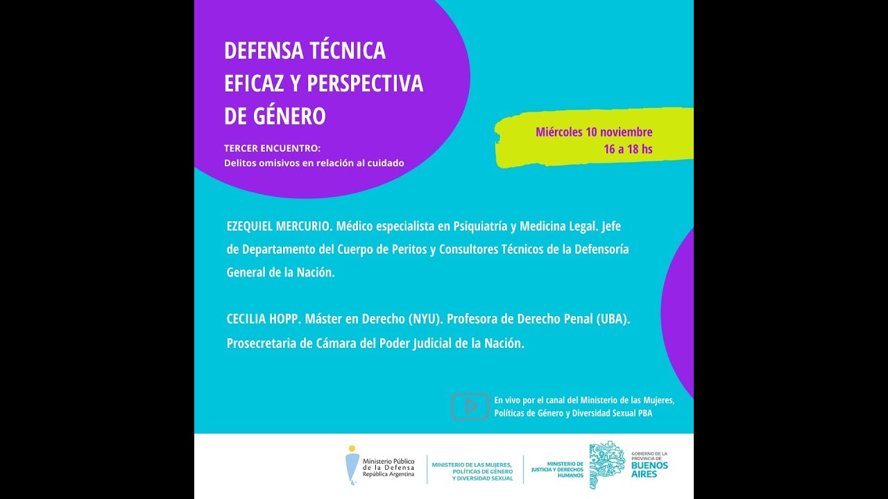 Defensa Técnica Eficaz y Perspectiva de Género - 10/11/2021