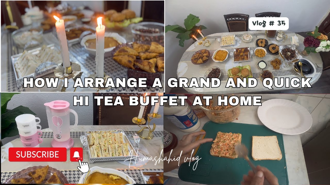 Vlog #35 | I Arranged a Delicious & Unique Hi-Tea Buffet at Home