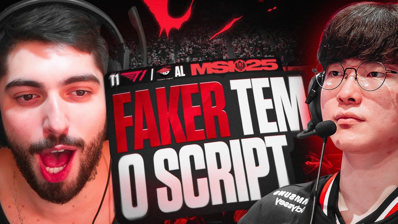 TODO MUNDO TREME PRO FAKER! - JUKES REACT | MSI 2025 T1 vs AL