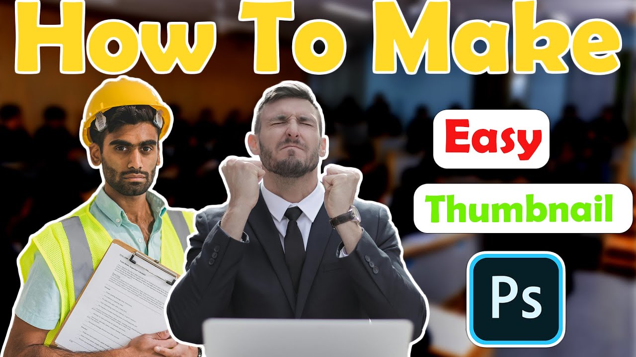 Youtube Thumbnail Kaise Banaye | Easy Tarika Photoshop Me |Beginner Tutorial