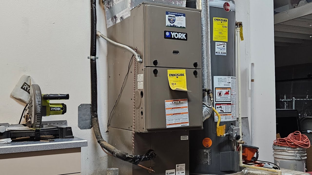 2021 York 80% Efficient Gas Furnace - Startup/Shutdown + Outdoor Unit