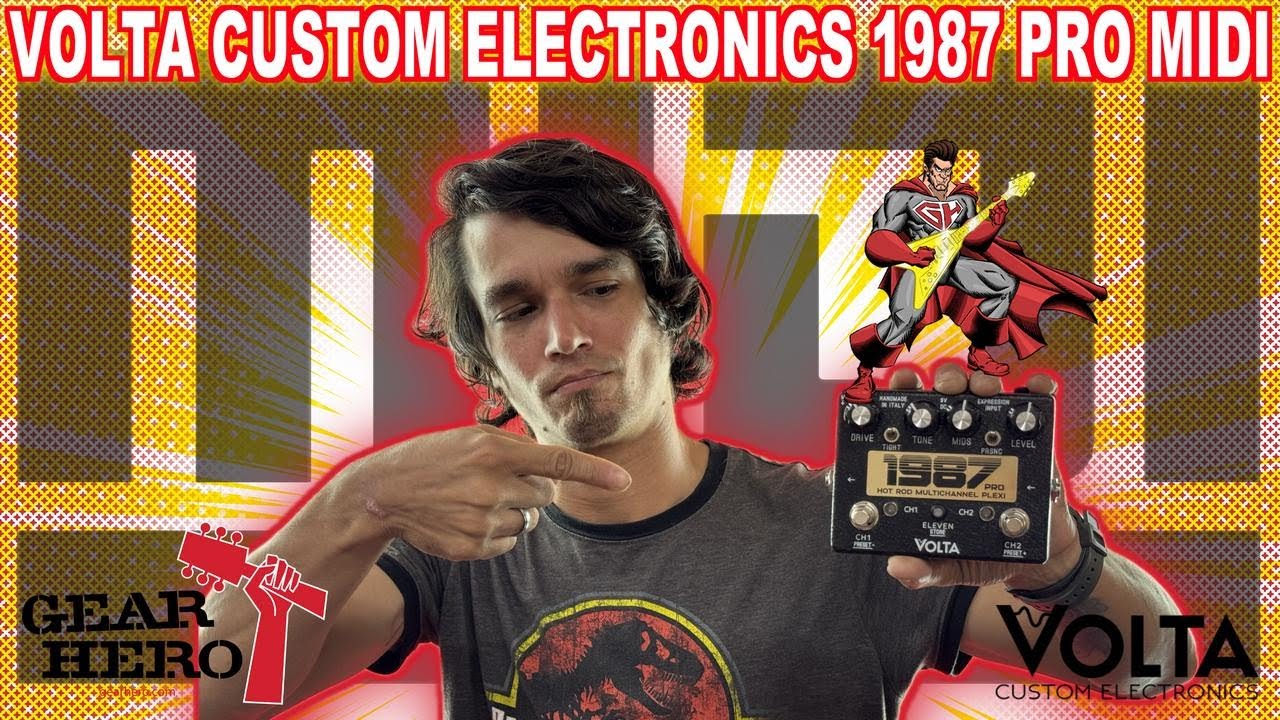 POP ROCK IN A BOX! Volta Custom Electronics 1987 PRO MIDI Hot Rod Multichannel Plexi Overdrive Pedal