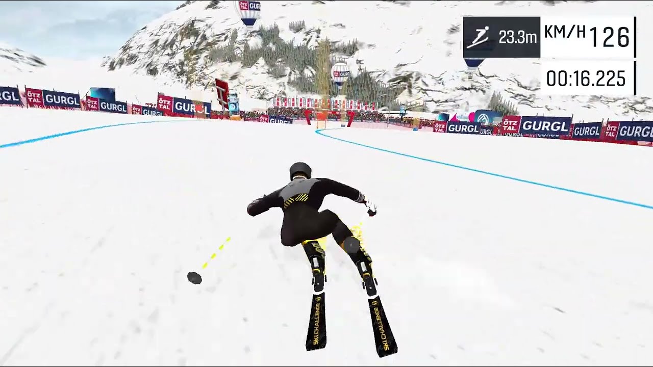 Gurgl TimeAttack – Winning Run (00:20.707) | Ski Challenge