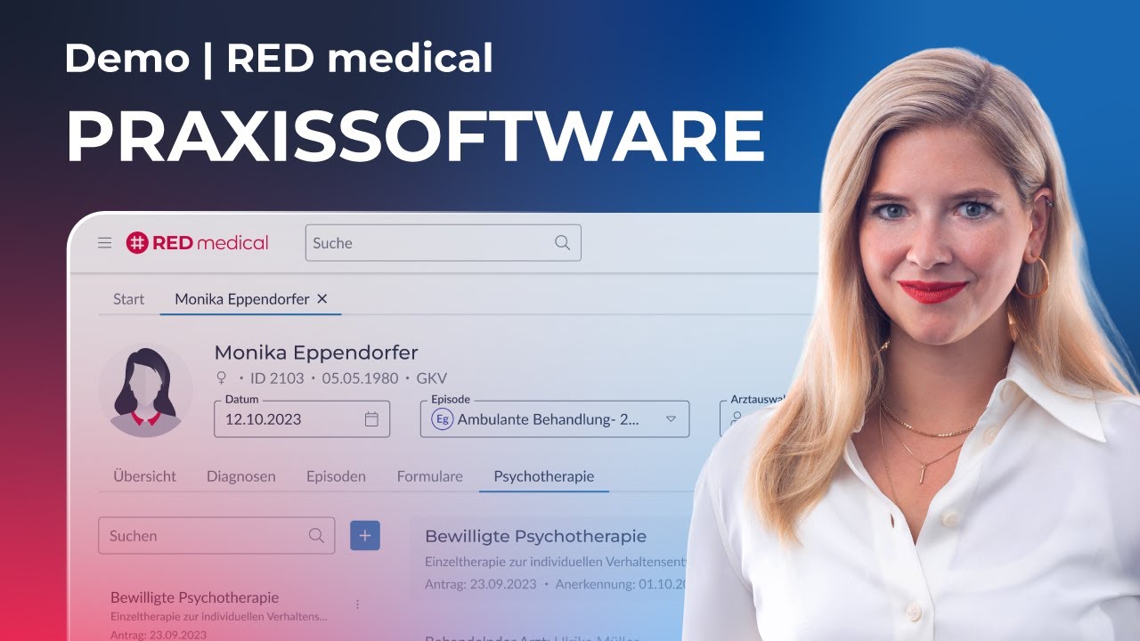RED medical f&uuml;r Psychotherapeuten &ndash; Moderne Praxissoftware kurz erkl&auml;rt