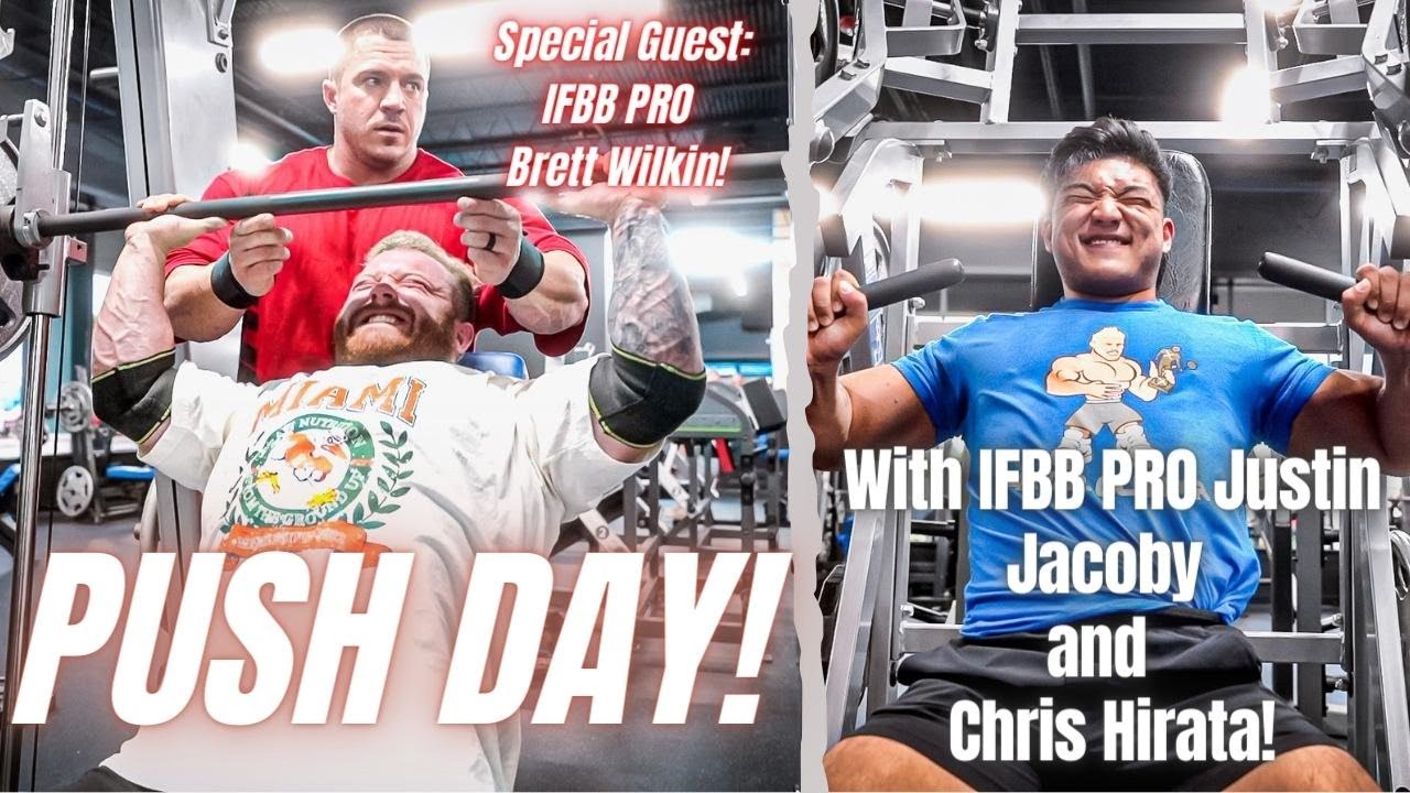 PUSH DAY!  WITH CAMP JANSEN COACH/IFBB PRO JUSTIN JACOBY TAKES CHRIS HIRATA!
