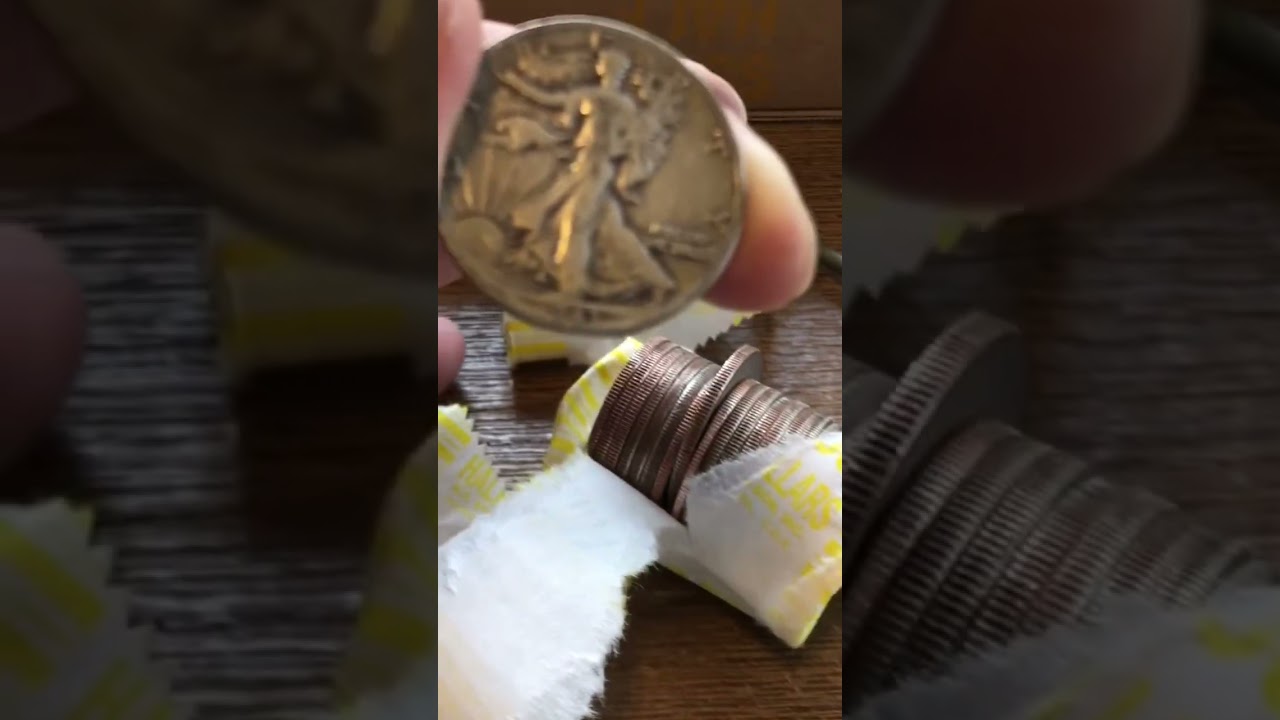 Walking Liberty Half Dollar Found COIN ROLL HUNTING!!!