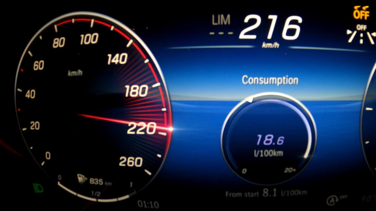 Mercedes GLC 220d acceleration 0-60 mph 0-100-200 km/h top max speed GPS drag MHEV 4Matic