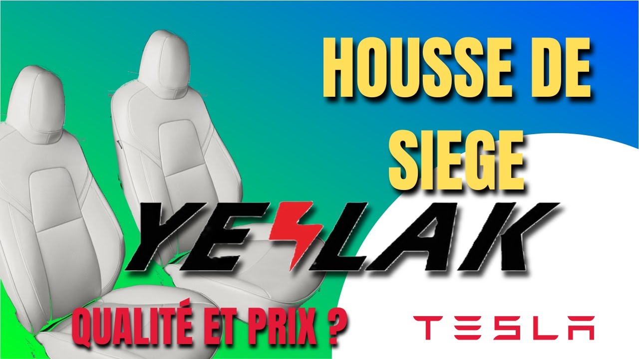 Installation housse de siège yeslak pour Tesla