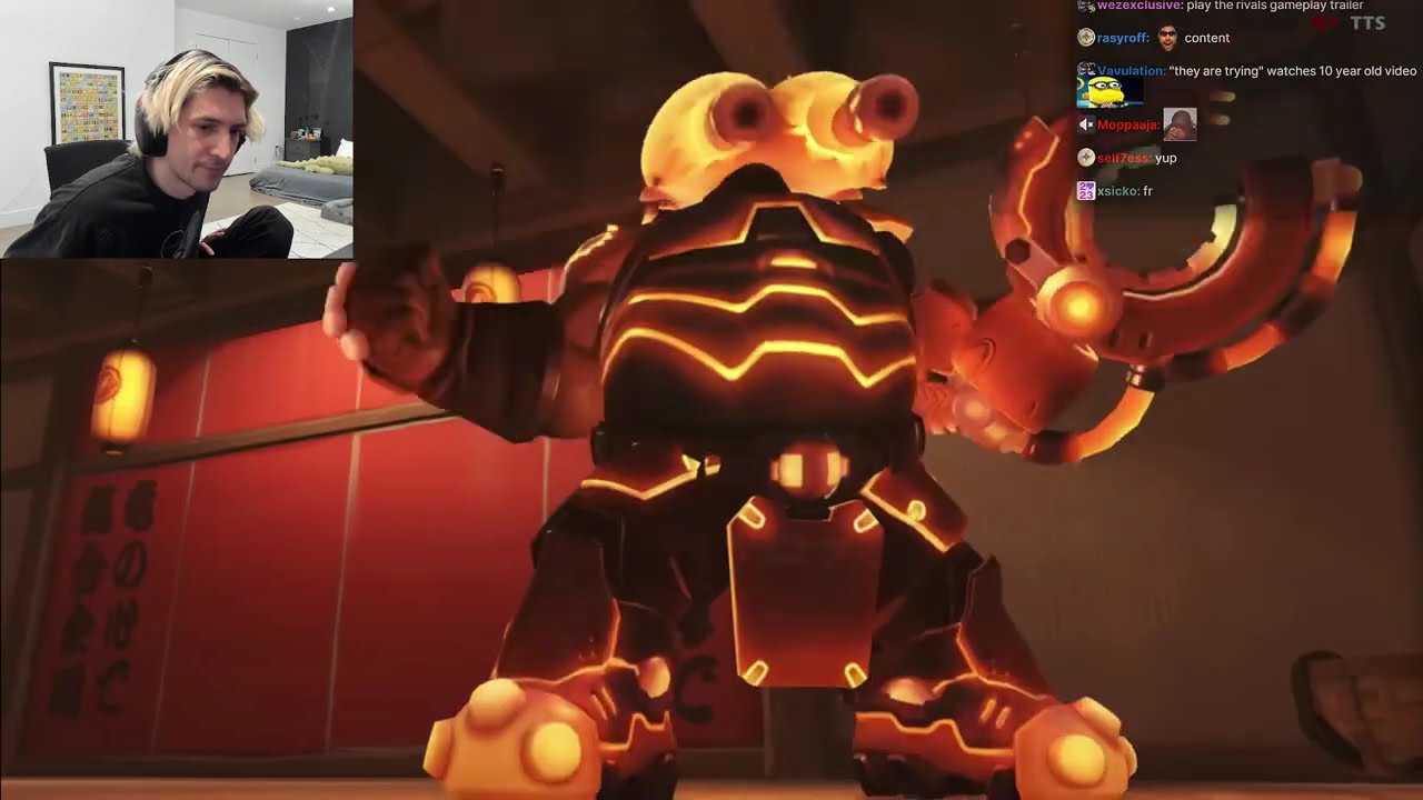 xQc реагирует на ностальгические видео Overwatch