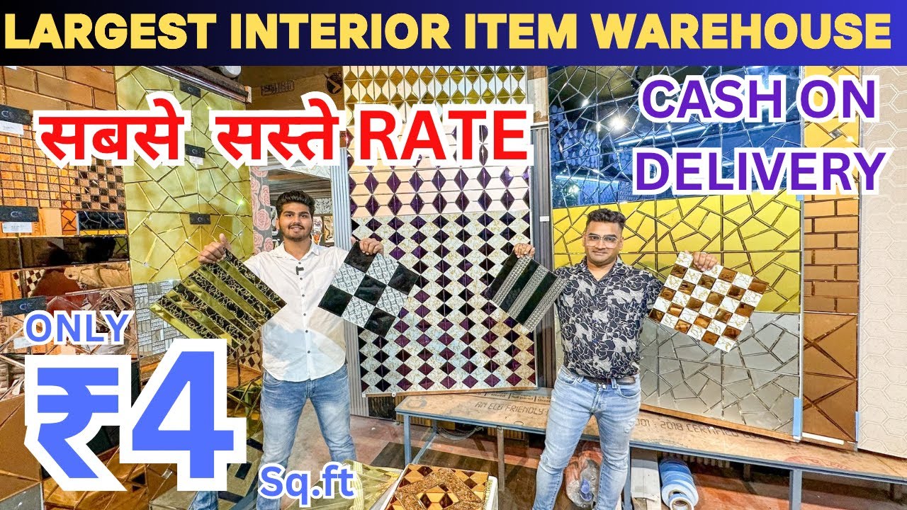 Starting @₹4 | Wholesale Market For Wallpaper, Marble Tiles, Louvers, Artificial Garden, Charcoal