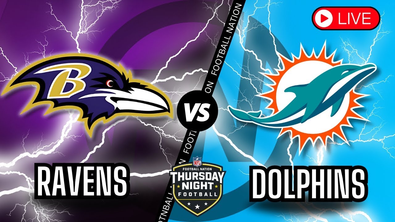 Baltimore Ravens vs Miami Dolphins - Thursday Night Football - Live Stream - Color Radio Broadcast