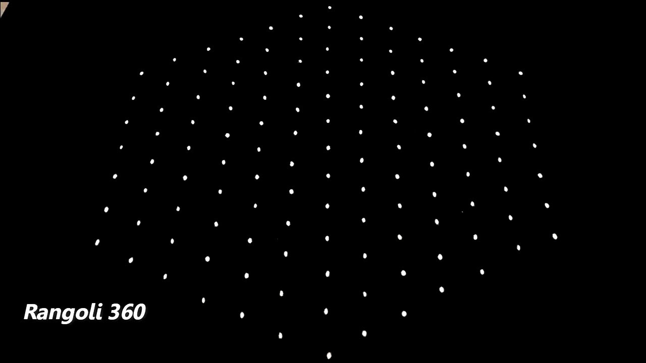 Margazhi Kolam 13X7 Dots #18 | Easy Rangoli | Simple Muggulu Designs | Rangoli 360
