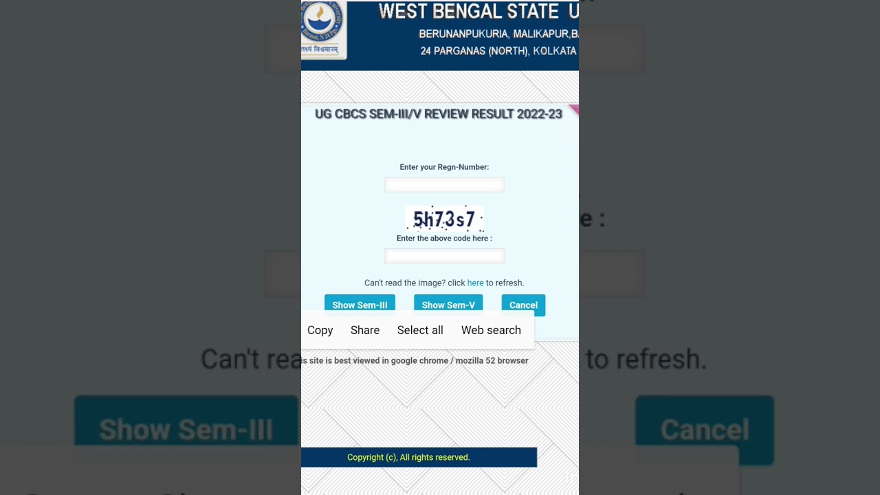 wbsu 3rd & 5th sem review result is now out.