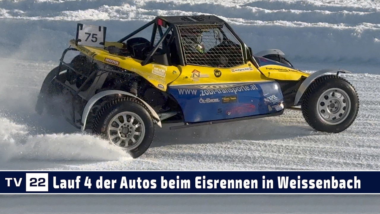 MOTOR TV22: Die vierten Läufe der Autos beim Eis Rallye Cross | Eisrennen Weissenbach 17.01.2026