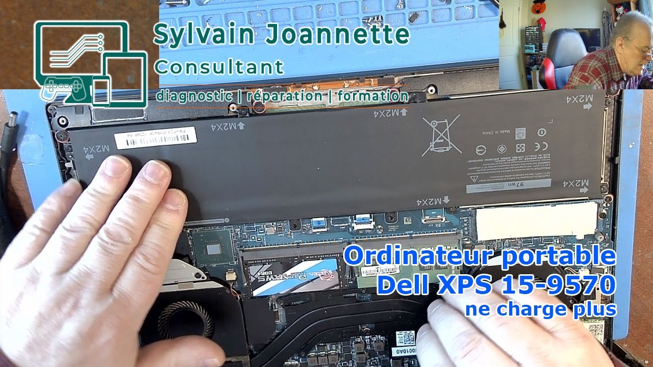 Ordinateur portable Dell XPS 15-9570 - Ne charge plus | Sylvain Joannette Consultant