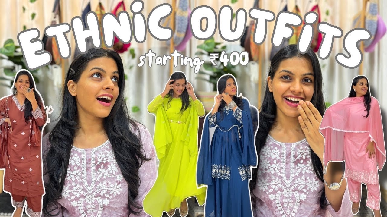 Affordable Ethnic Outfits Starting ₹400 | Shruti Kothari | Styling Tips 🎀 #ethnicwear #underbudget