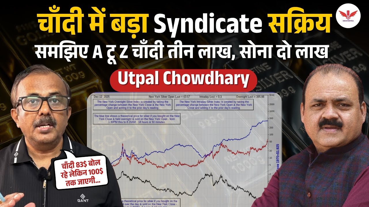 Investors सावधान! बड़े खिलाड़ी बेचेंगे तो क्या होगा? चाँदी 100$? असली गेम खुल गया | Utpal Chowdhary