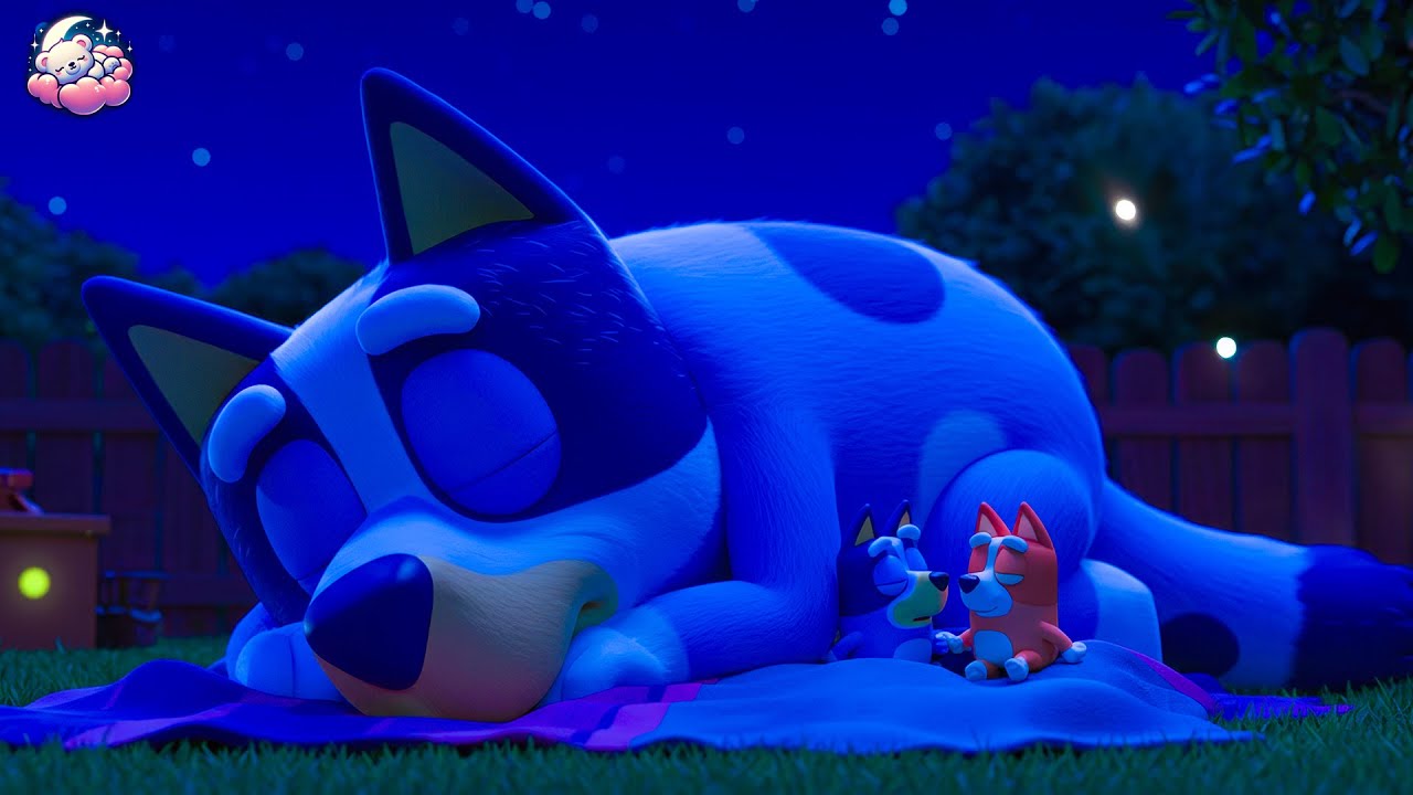Relaxing Piano Music with Bluey, Chilli & Bingo – Listen for 3 Minutes to Fall Asleep Fast
