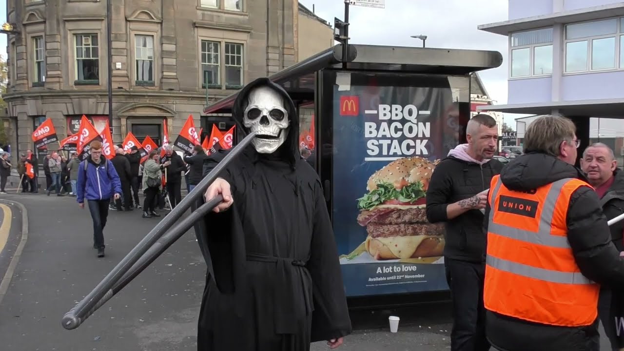 Halloween. Sunderland Bus Strike.