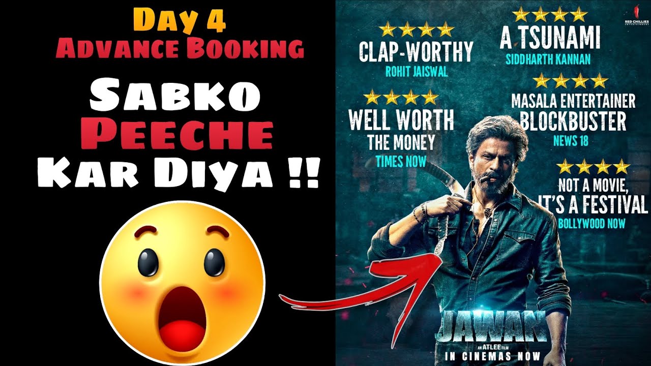 Jawan Day 4 Final Advance Booking Report | Jawan Box Office Collection | Movies World Updates