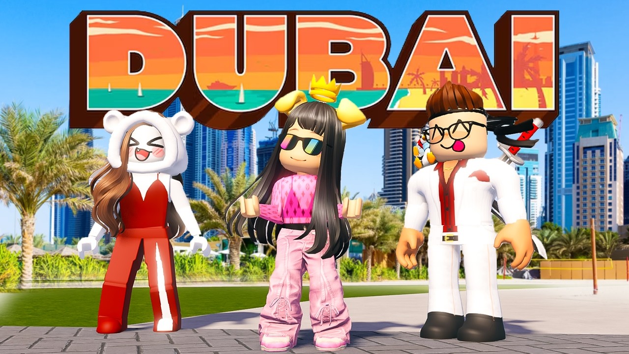 In VACANZA a DUBAI per la PRIMA VOLTA con ROBY e LORENZIST su ROBLOX!