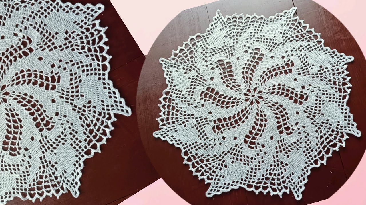 CARPETA/TAPETE TEJIDO A CROCHET, MODELO TULIPANES, EL RESULTADO ES INCREIBLE!!
