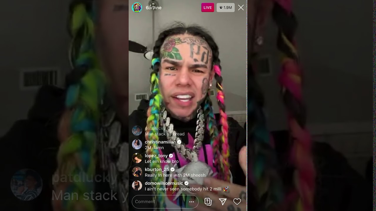 69 Instagram live ( May 8th 2020) !! Breaks record of 2 million views !!