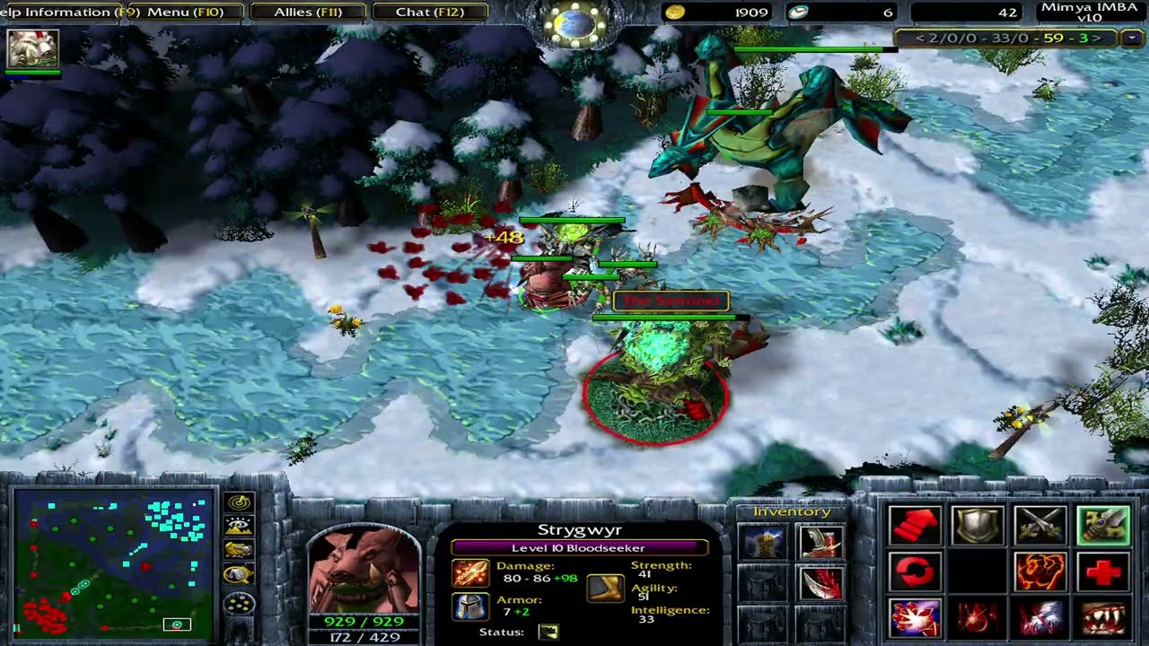 Dota Imba Mimya AI: Strygwyr, the Bloodseeker + Bonus skill: Fury Swipe