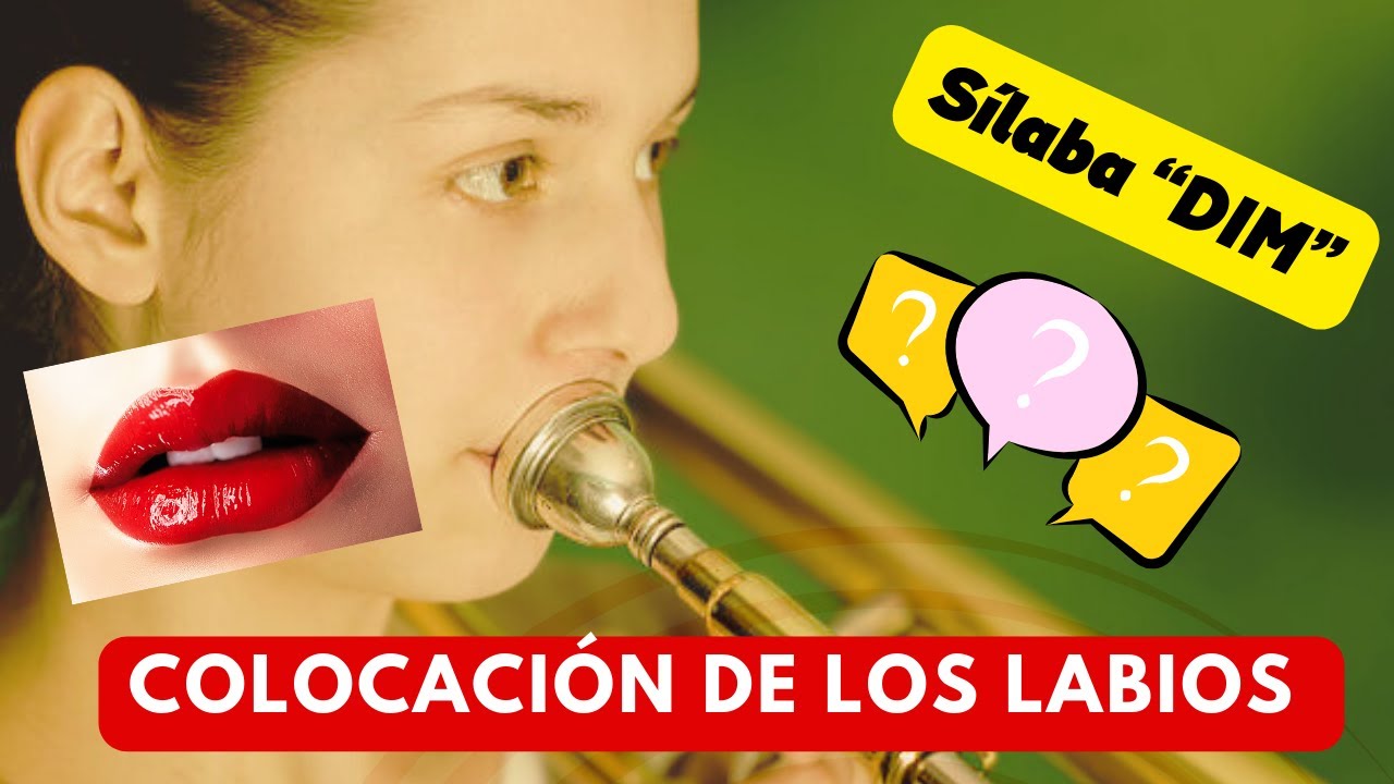 Esta es la manera de colocar los labios en la boquilla para sonar correctamente