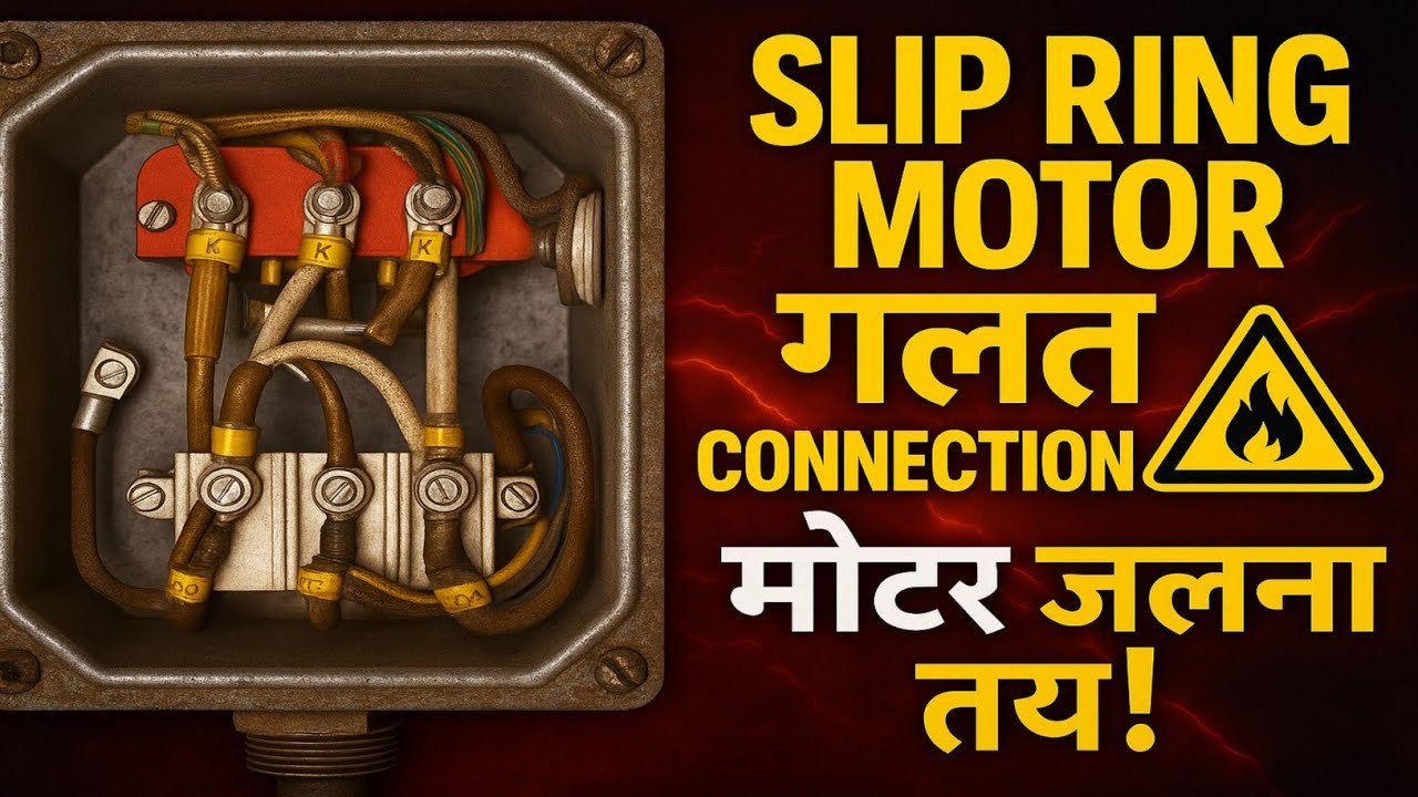 How to connect Slip Ring Motor Explain in Hindi | Eot Crane Slip Ring Motor Connection