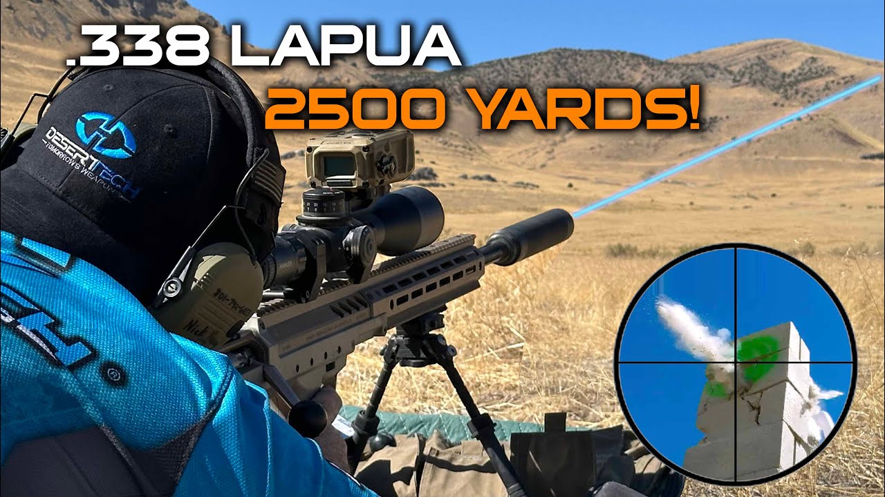 .338 Lapua Точность стрельбы из снайперской винтовки на 2500 ярдов!