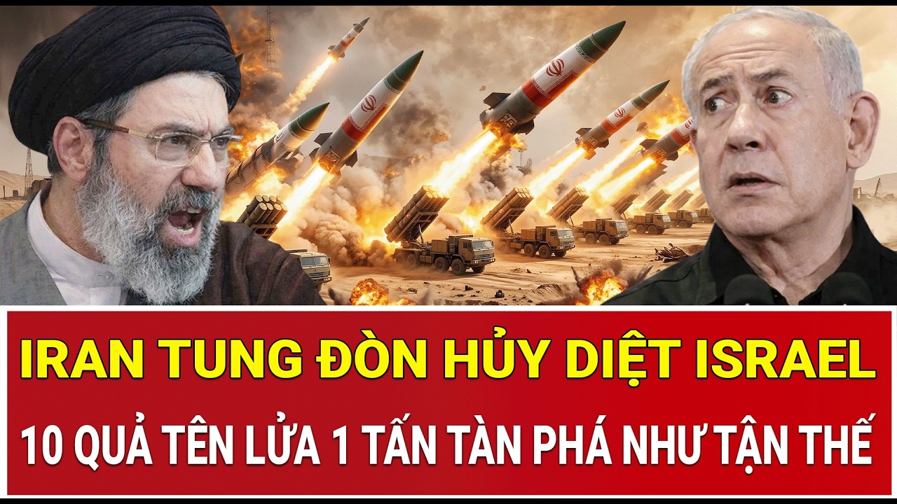 Toàn cảnh chiến sự 10/3: Iran tung đòn hủy diệt Israel, 10 quả tên lửa 1 tấn tàn phá như tận thế