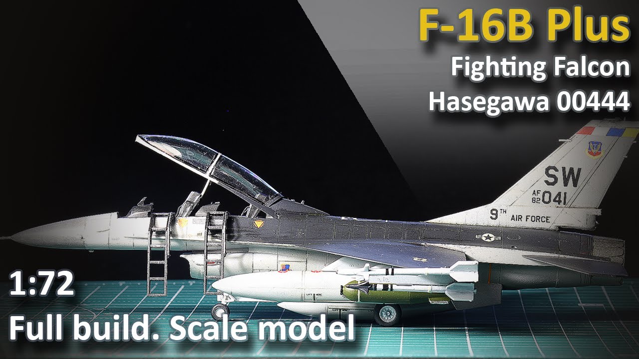 F-16B Plus Fighting Falcon 1/72 Hasegawa Full build