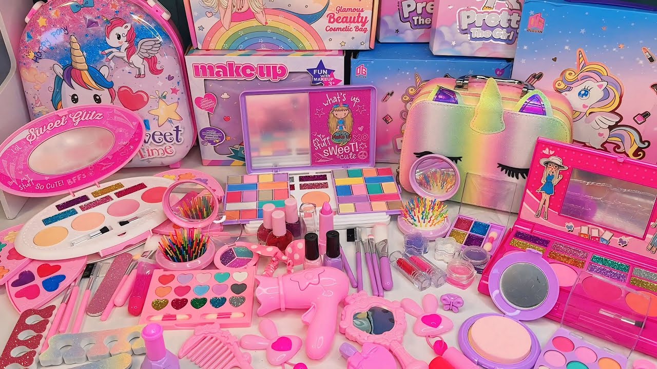 12 Minutes Satisfying Video with Unboxing Unicorn Makeup Set, Unicorn Makeup, Unicorn Cosmetics