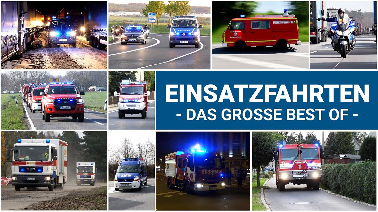 Einsatzfahrten ohne Ende - Viel Blaulicht und Tatütata 🚒🚑🚓