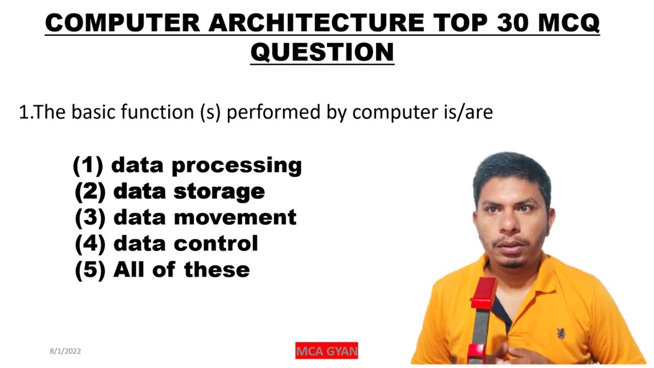 COMPUTER ARCHITECTURE II TOP 30 QUESTION II MAH MCA CET,NIMCET,JAMIA..