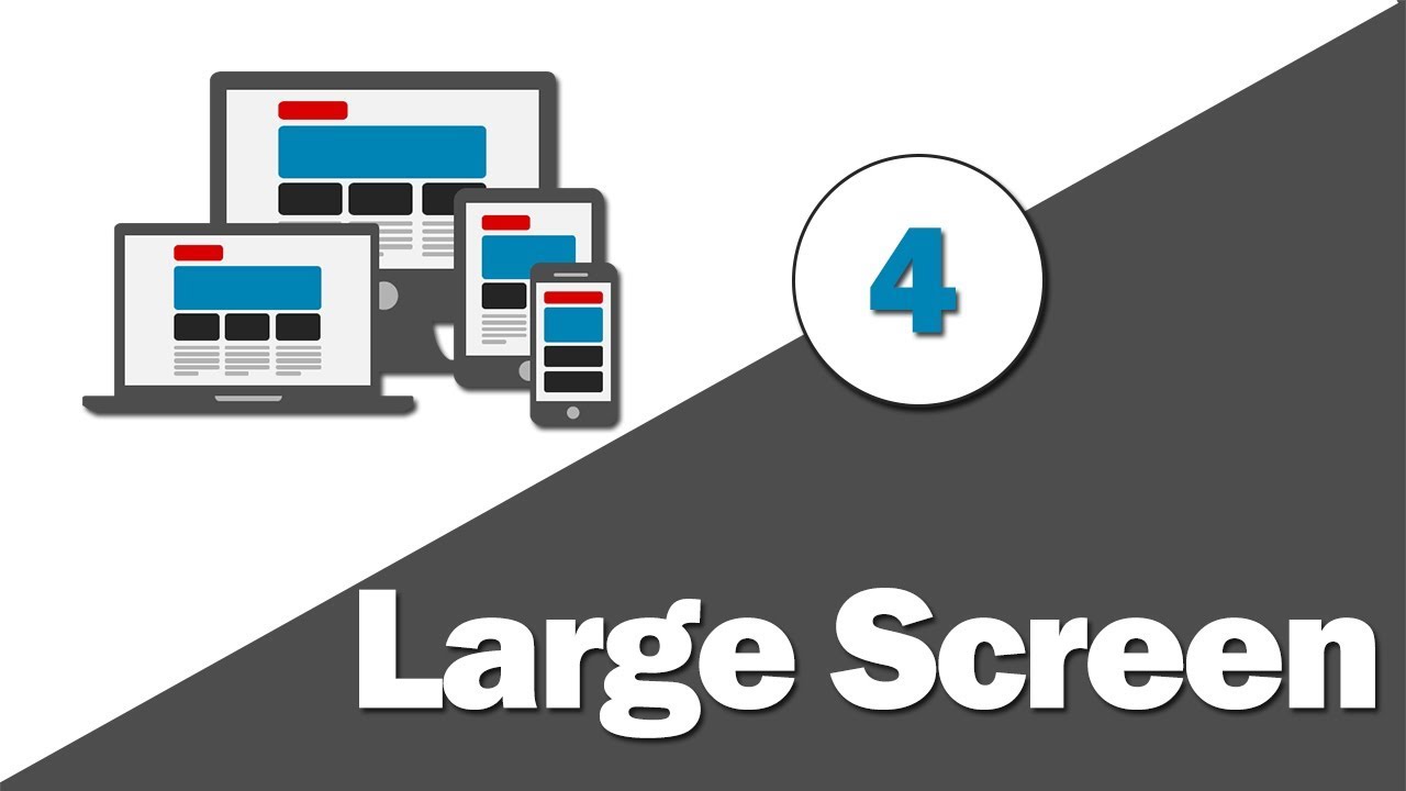 4- ( Responsive Web Design ) Media Query - Large Screen