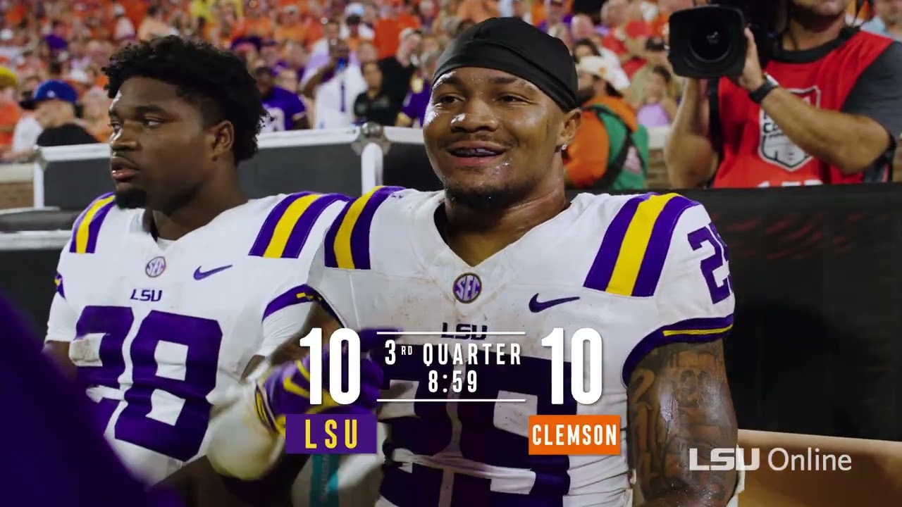 2025 LSU Football at #4 Clemson Game Recap