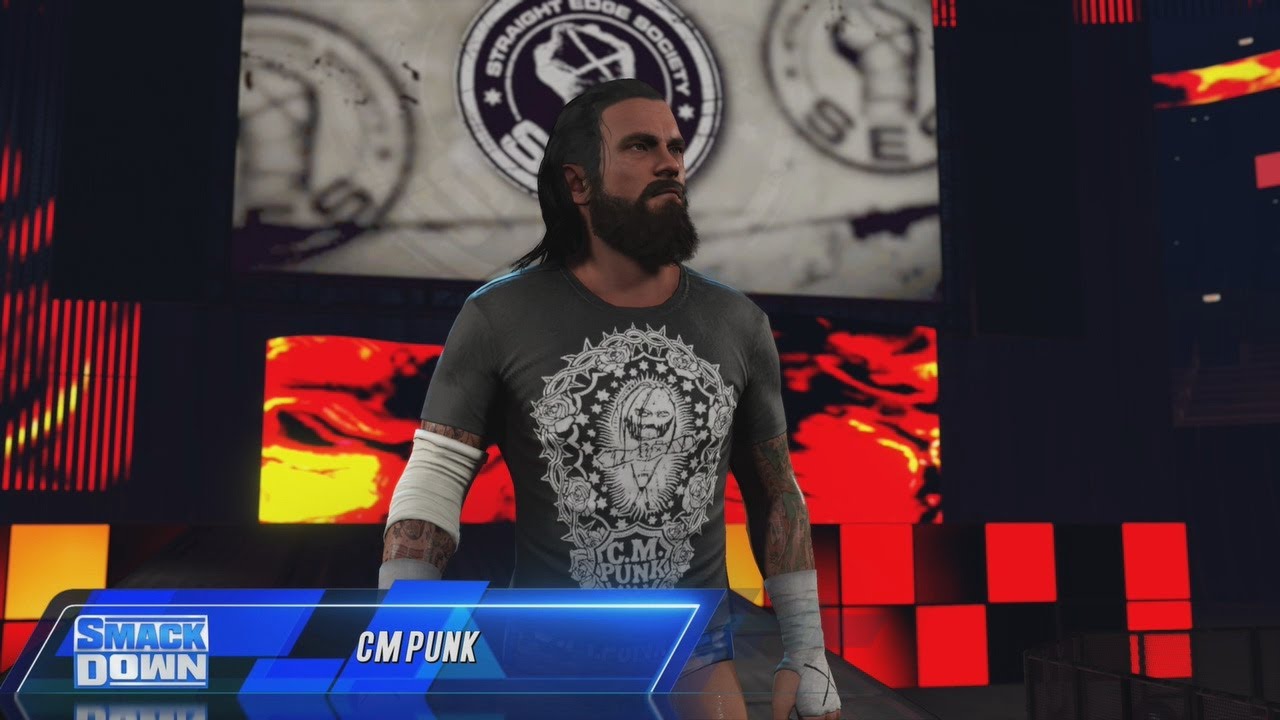 WWE2K23 CM PUNK '10 ENTRANCE W/TITANTRON (PS5, NO MODS)