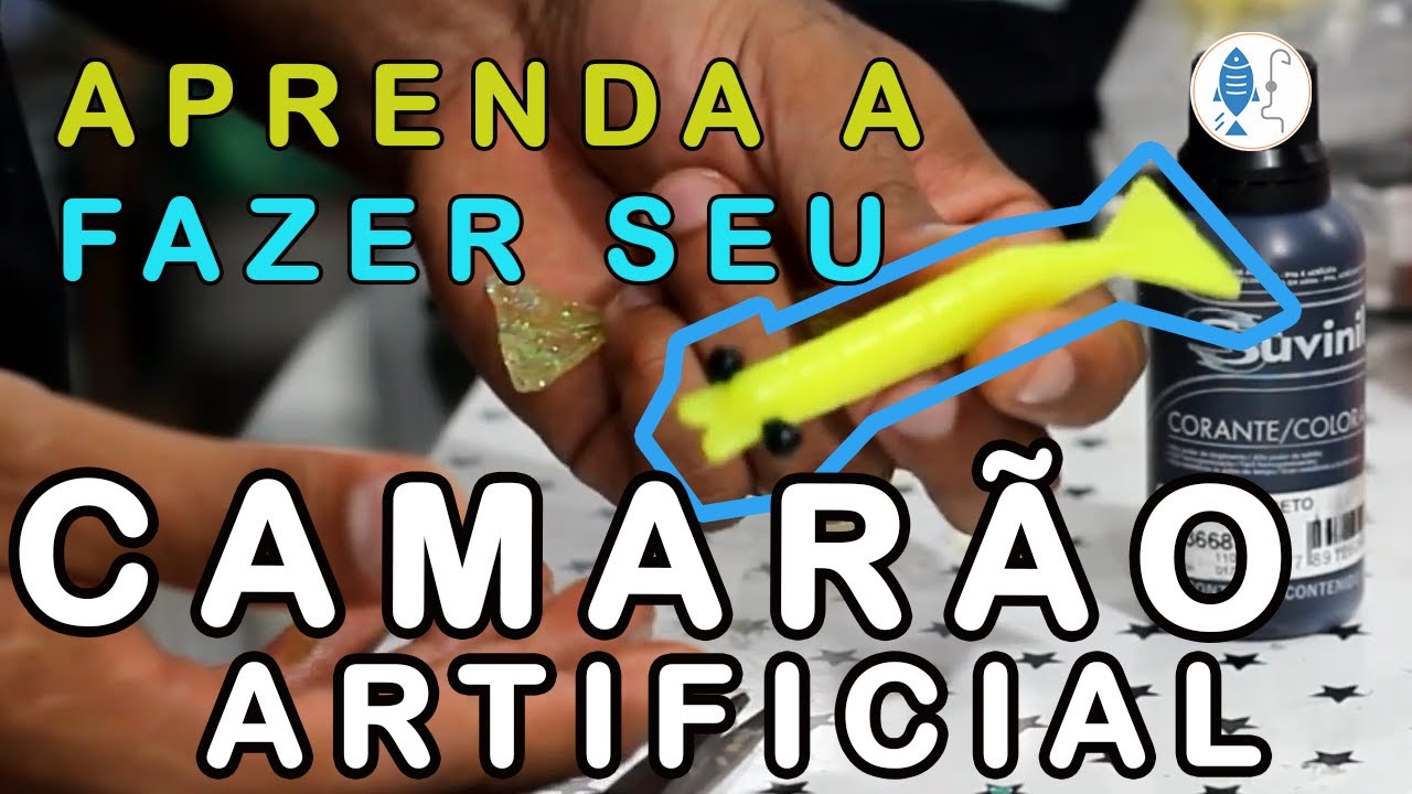 COMO FAZER CAMARÃO DE SILICONE CASEIRO . Pescalinhares