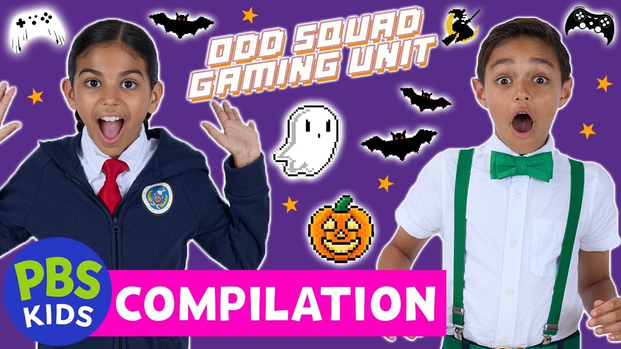 Odd Squad Gaming Unit | 👻 Spooky Games and Epic Battles! COMPILATION 🎮 | PBS KIDS